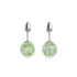À feuilles persistantes | Argent sterling .925 | Boucles d'Oreilles Tiges Verre Luciole
